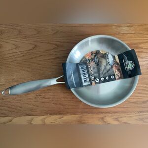 David Burke 8" Fry Pan Tri-Ply Stainless Steel Metal Utensil Oven Safe 500F NEW